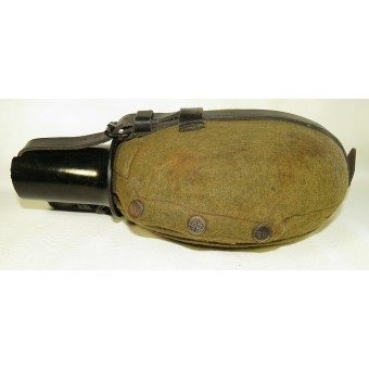 Aluminum mountain troops or Wehrmacht sanitary assistant flask, DMW41. Espenlaub militaria