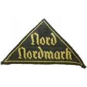 Нарукавный треугольник Гитлерюгенд с надписью Норд- Нордмарк