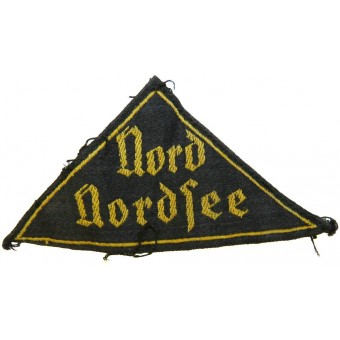 Нарукавный треугольник Гитлерюгенд с надписью Nord Nordsee. Espenlaub militaria