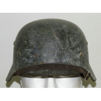 Acciaio camo WW2 Wehrmacht Heer casco М35. Espenlaub militaria