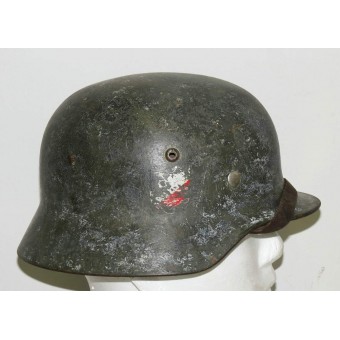 WW2 Wehrmacht Heer camo stålhjälm М35. Espenlaub militaria