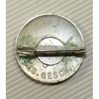 NSDAP Parteiabzeichen, 19 mm Miniatur, GES.GESCH. Espenlaub militaria
