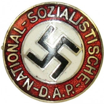NSDAP insignia del partido, 19 mm en miniatura, GES.GESCH. Espenlaub militaria