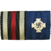WW1 Erekruis en 25 jaar dienst medaille lintbalk