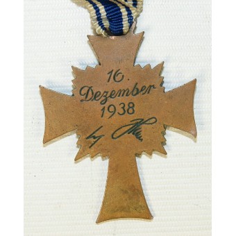 WW2 Terzo Reich Madre Croce in bronzo. Espenlaub militaria