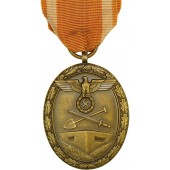 Medaglia tedesca Westwall della Seconda Guerra Mondiale.