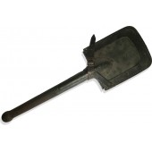 German entrenching tool with a leather cover marked: Lüttringhausen 1943