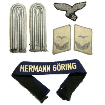 Abzeichensatz - Leutnant der Division Hermann Göring. Espenlaub militaria
