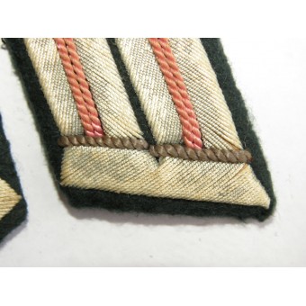 Wehrmacht officers rank collar for the armored troops or Panzergrenadier Feldbluse. Espenlaub militaria