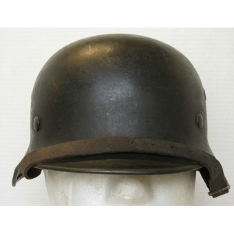 Alemán sola calcomanía casco de acero M40 EF 62. Wehrmacht. Espenlaub militaria