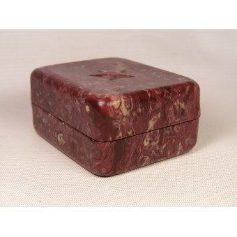 Red Army soldiers celluloid container for shaving accessories. Espenlaub militaria