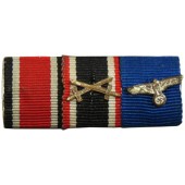 Iron cross 1939, Treue dienst in der Wehrmacht medaille, Hindenburg cross with swords ribbon bar