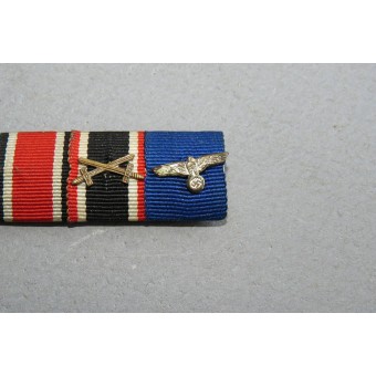 Croix de fer 1939, Treue Dienst in der Wehrmacht medaille, Hindenburg croix avec des épées barre de ruban. Espenlaub militaria