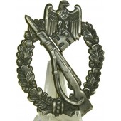 Insigne d'assaut de l'infanterie de la Seconde Guerre mondiale - en argent.