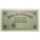 3rd Reich Occupation Reichsmarks for the Eastern Territories 2 Reichsmark