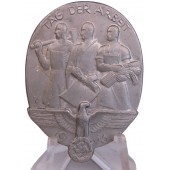 Distintivo commemorativo del Terzo Reich per il Primo Maggio. Tag der Arbeit, 1935 Dr. Franke & Co.