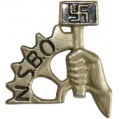 3. Reich NSBO Abzeichen. Nationalsozialistische Betriebsorganisation