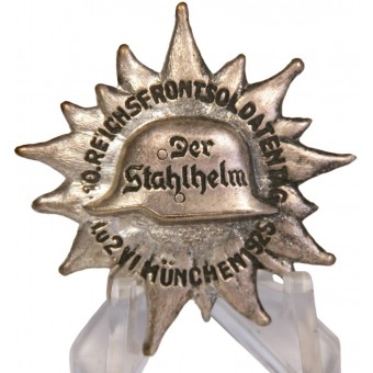 Una insignia de reunión muy rara de los miembros del Stahlhelm en 1925. Espenlaub militaria