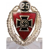 DRKB. Distintivo d'onore d'argento per i 25 anni di appartenenza. K. Gutenkunst