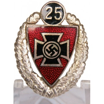 Drkb. Silver Honor Badge voor 25 jaar lidmaatschap. K. Gutenenkunst. Espenlaub militaria