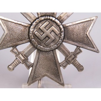 War Merit Cross con espadas de primera clase W. Deumer. En caja, marcado 3.. Espenlaub militaria