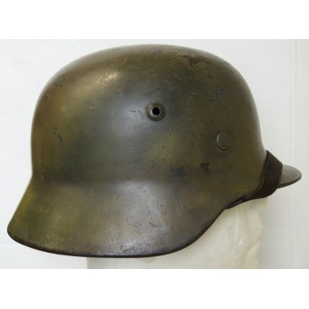 Шлем м35 Люфтваффе в камуфляже. ET 62 выпуска 1936 года. Espenlaub militaria