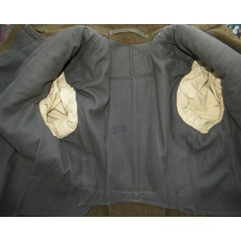 Överrock för befälspersonal M 1942 i khakifärg. Espenlaub militaria
