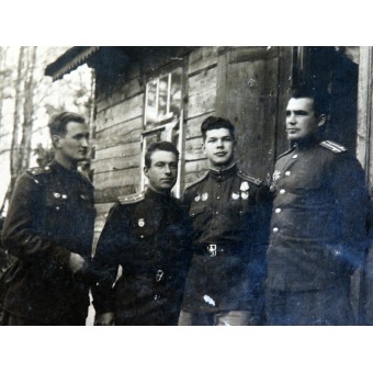 Photo of Red Army pilots from the headquarters of the N-th regiment. Espenlaub militaria