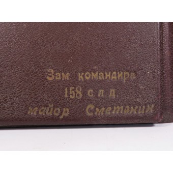 Dritte Weißrussische Front, Juni 1944 Umschlag für Notizbuch. Benannt.. Espenlaub militaria