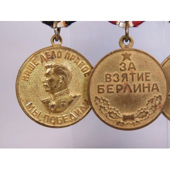 Tre medaljer medaljstång. Espenlaub militaria