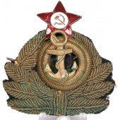 Coiffe de couronne-cockade pour l'équipage de commandement de la marine soviétique
