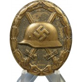 3rd Reich black wound badge, Verwundetenabzeichen, brass