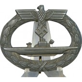 Insignia de guerra de submarinos de la Kriegsmarine, U-boot-Kriegsabzeichen. Zinc