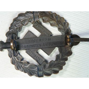 SA-Wehrabzeichen, brons. R. Sieper & Söhne. Espenlaub militaria