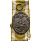 Medalla de Westwal con 3 anillos marcados para Wilhelm Deumer, 2º tipo, después de 1944