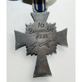 Cruz madre WW2 alemán, tercero Reich, clase de plata. Espenlaub militaria