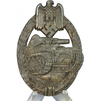 Assault WW2 Panzer insigne en bronze, PAB, Karl Würster.. Espenlaub militaria