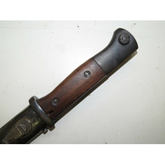 Tysk Mauser bajonett. Tillverkad av Gebr. Heller, matchande uppsättning.. Espenlaub militaria