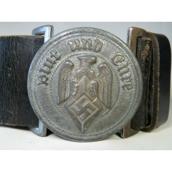 Cintura e fibbia in pelle del leader della HitlerJugend. M 4 /119 RZM. Espenlaub militaria