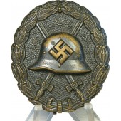 3rd Reich wondbadge in zwart, 1e type