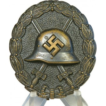 3e Reich Wond Badge in zwart, 1e type. Espenlaub militaria