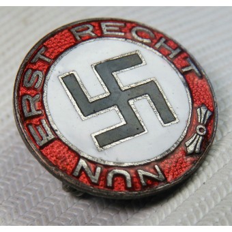 Au début NSDAP badge sympathisant, Nun Erst Recht. Espenlaub militaria