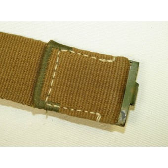 Wehrmacht combat canvas belt and buckle for DAK, ESL 41-E. Espenlaub militaria