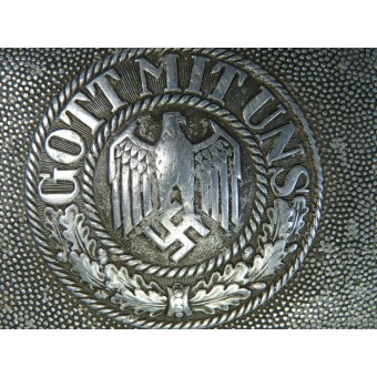 Wehrmacht Heeres 1936 Gebr Albert aluminum buckle. Espenlaub militaria