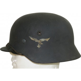 M40 single decal Luftwaffe Q66 Steel helmet.. Espenlaub militaria