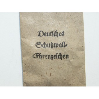 Deutsches Schutzwall Medaille. C. Poellath nella borsa.. Espenlaub militaria