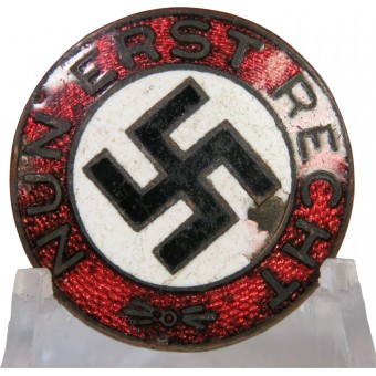 Zeldzame NSDAP Propaganda Badge Nun Eerst REHT. Espenlaub militaria