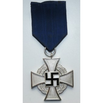 WW2 longue croix de service - 25 ans, de qualité dargent.. Espenlaub militaria