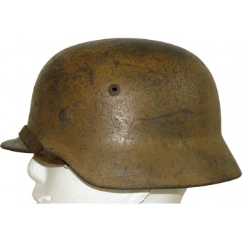 DAK Camo Luftwaffe German M35 ET 64 helmet. Espenlaub militaria