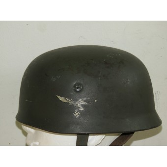 German paratroopers FJ M38 helmet,  ET 68.. Espenlaub militaria